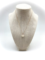 Pearl Button Necklace