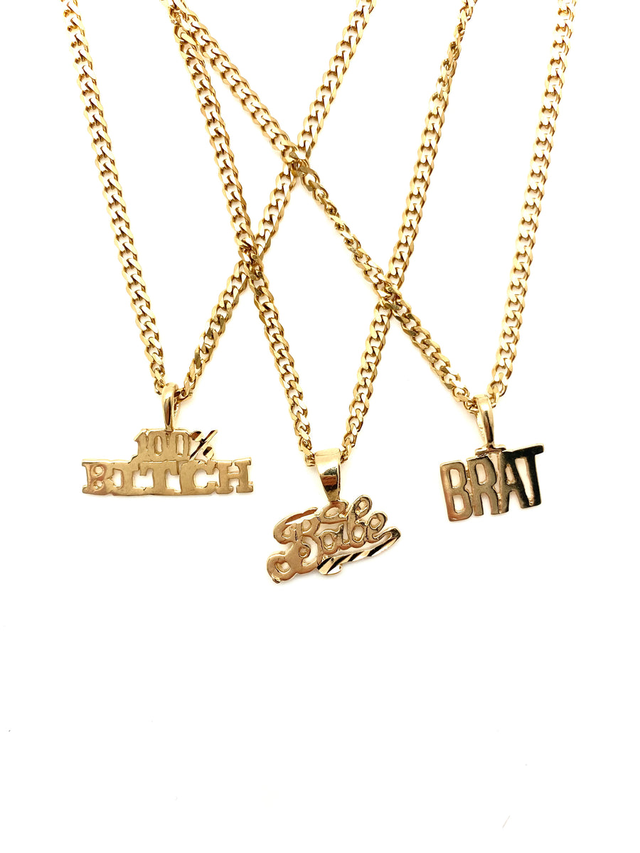 Brat 2025 necklace charms