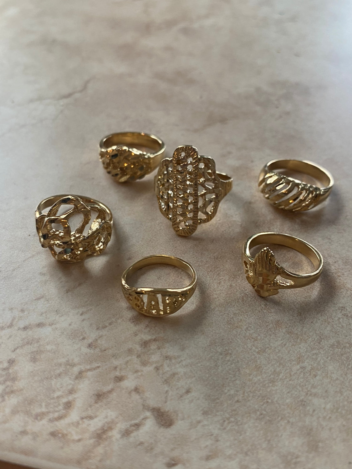Mens Arabic Beautiful Gold and Silver Ring | eBay