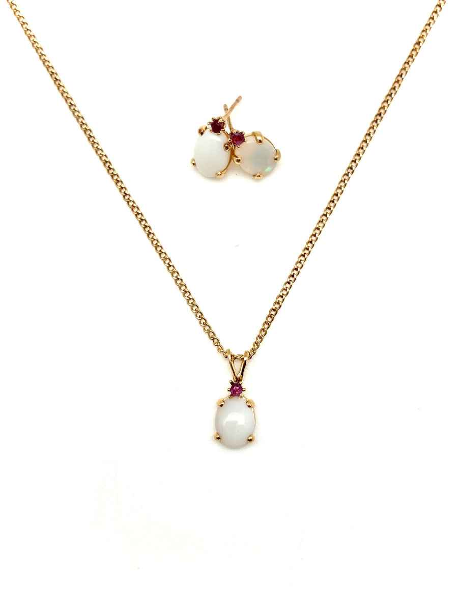 Lillian Opal Ruby Set
