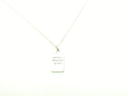 No Les, No More Tombstone Necklace